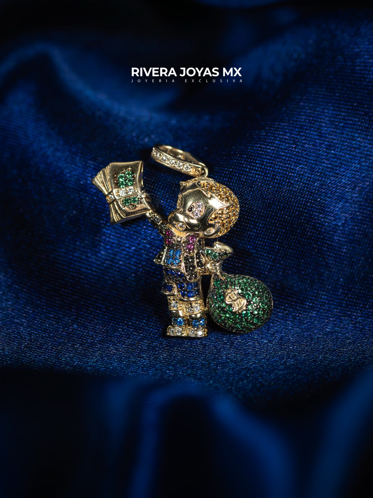 Dije de Rich Kid con zirconias 10k