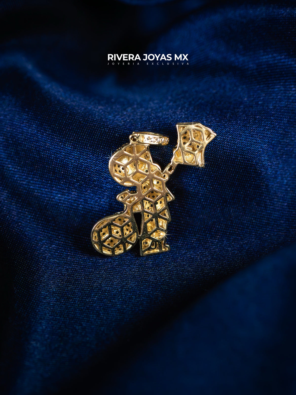 Dije de Rich Kid con zirconias 10k