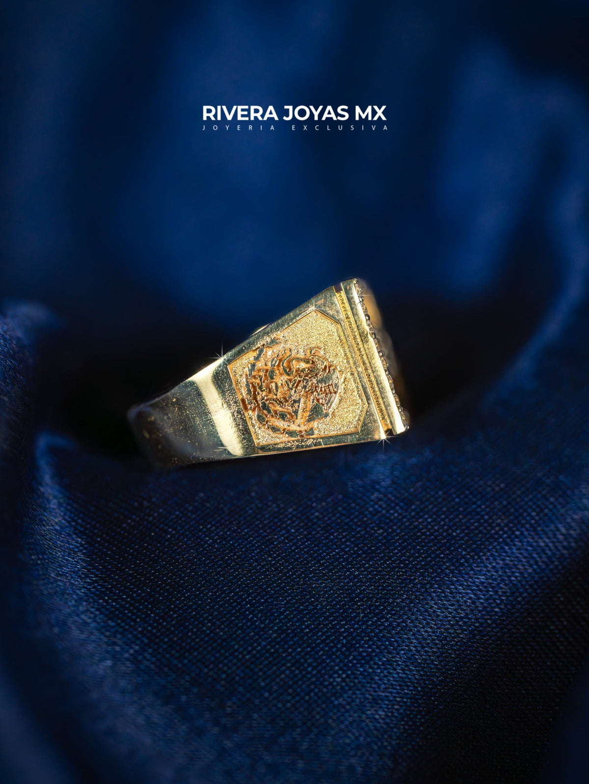 Anillo doble con placa personalizada full piedra 10k