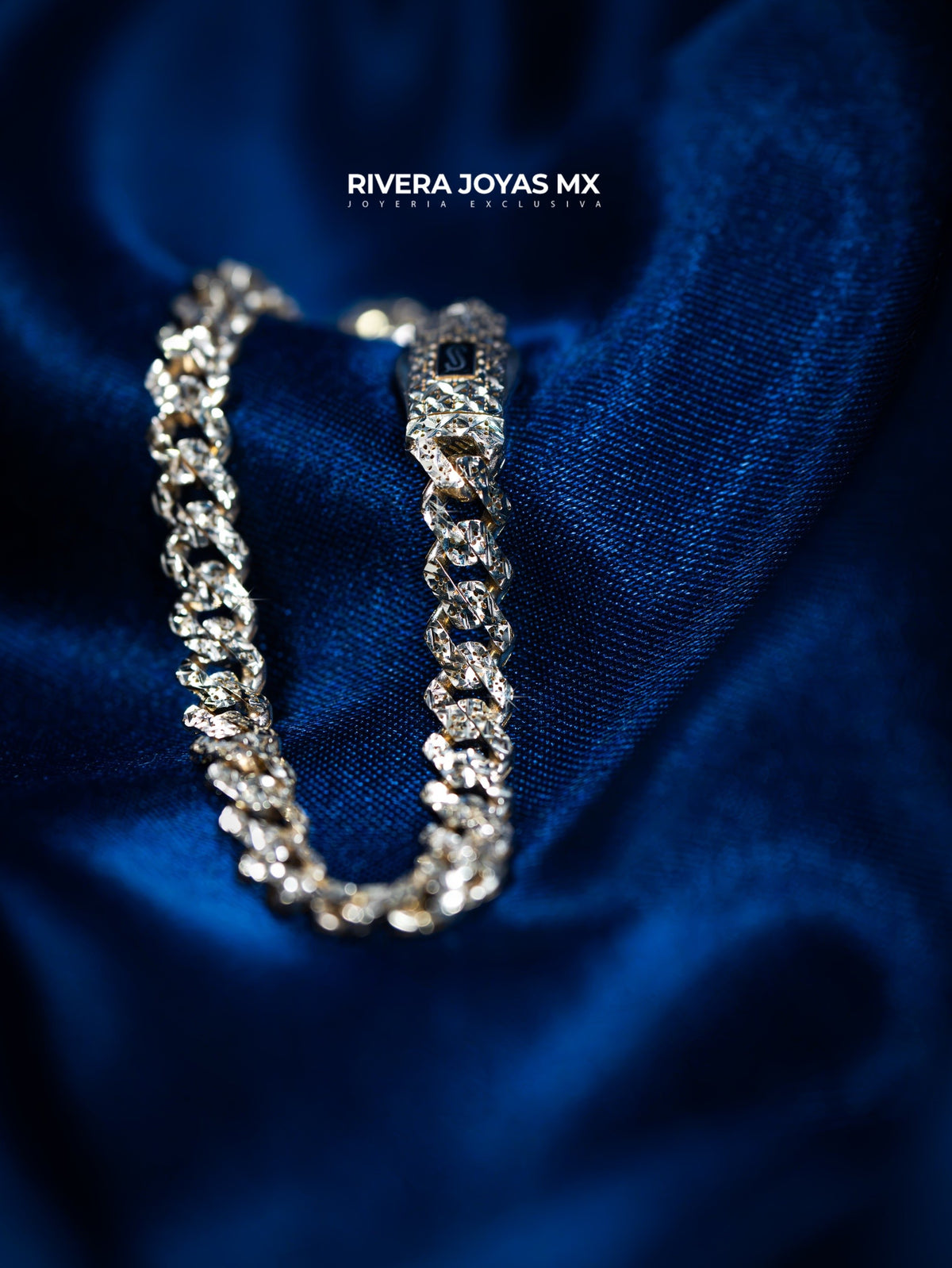 Pulso Mónaco diamantado 14k