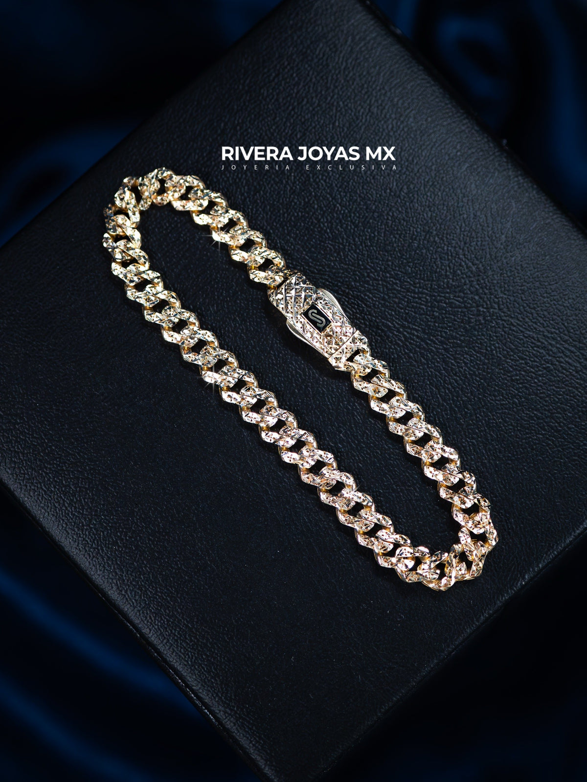 Pulso Mónaco Edge diamantado 14k
