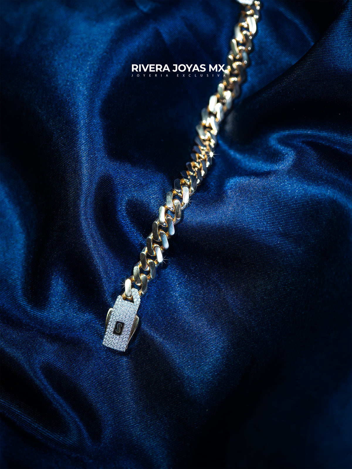 Pulso Tejido Classic Liso broche Blanco | Oro 14k