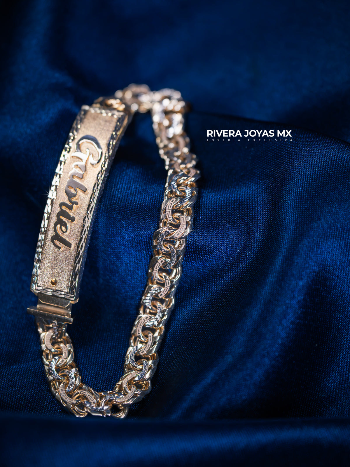 Esclava Palomar Militar con eslabones diamantados | Oro solido 10k