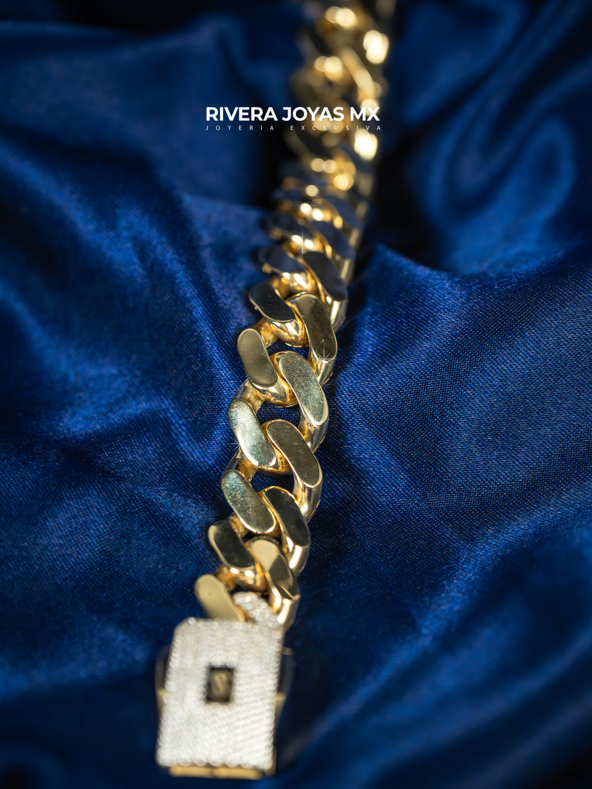 Mega pulso tejido clasicc con cristal swarovski blanco | Mónaco Chain 10k