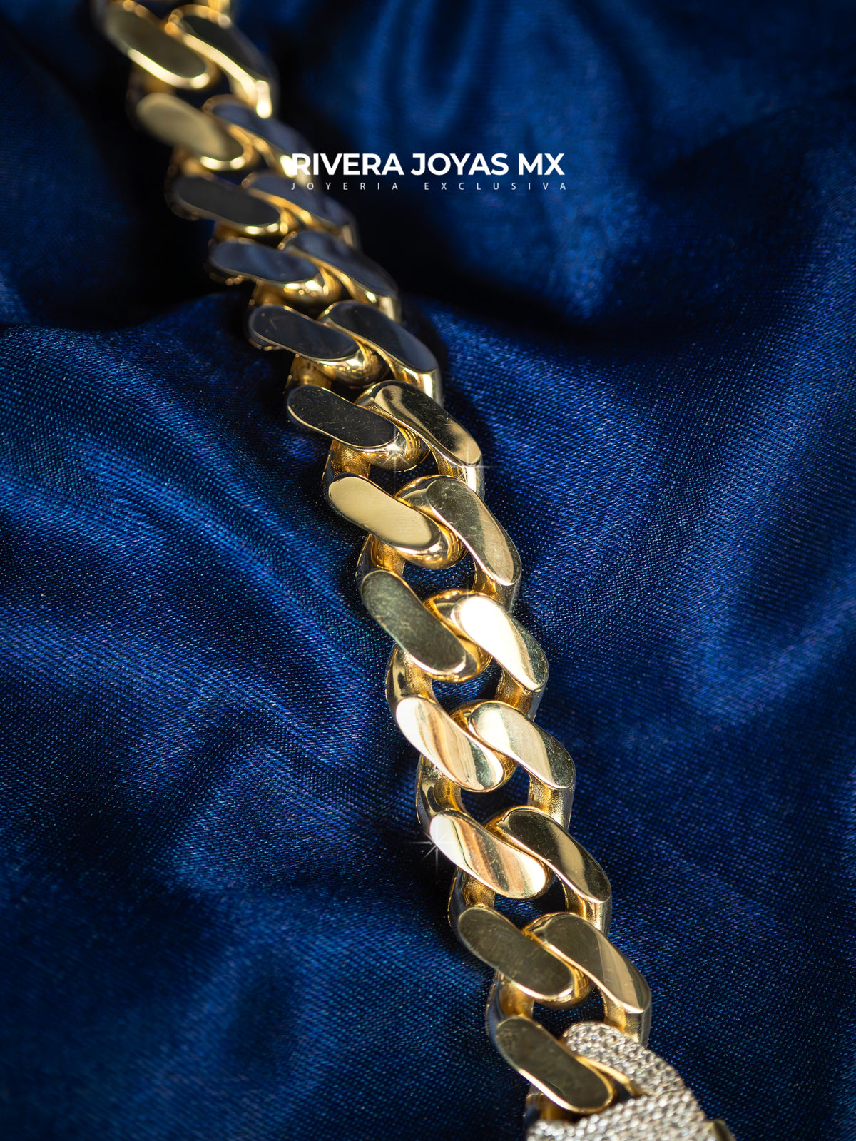Mega pulso tejido clasicc con cristal swarovski blanco | Mónaco Chain 10k