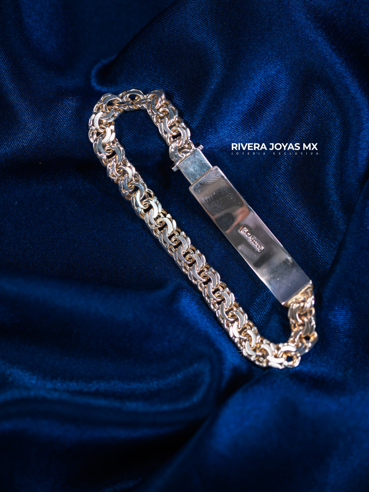 Esclava Palomar Militar con eslabones diamantados | Oro solido 10k