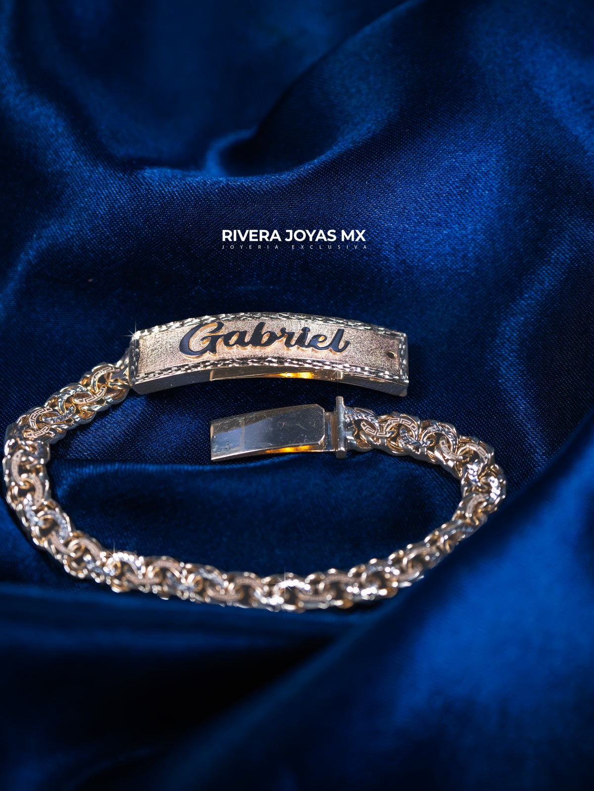 Esclava Palomar Militar con eslabones diamantados | Oro solido 10k