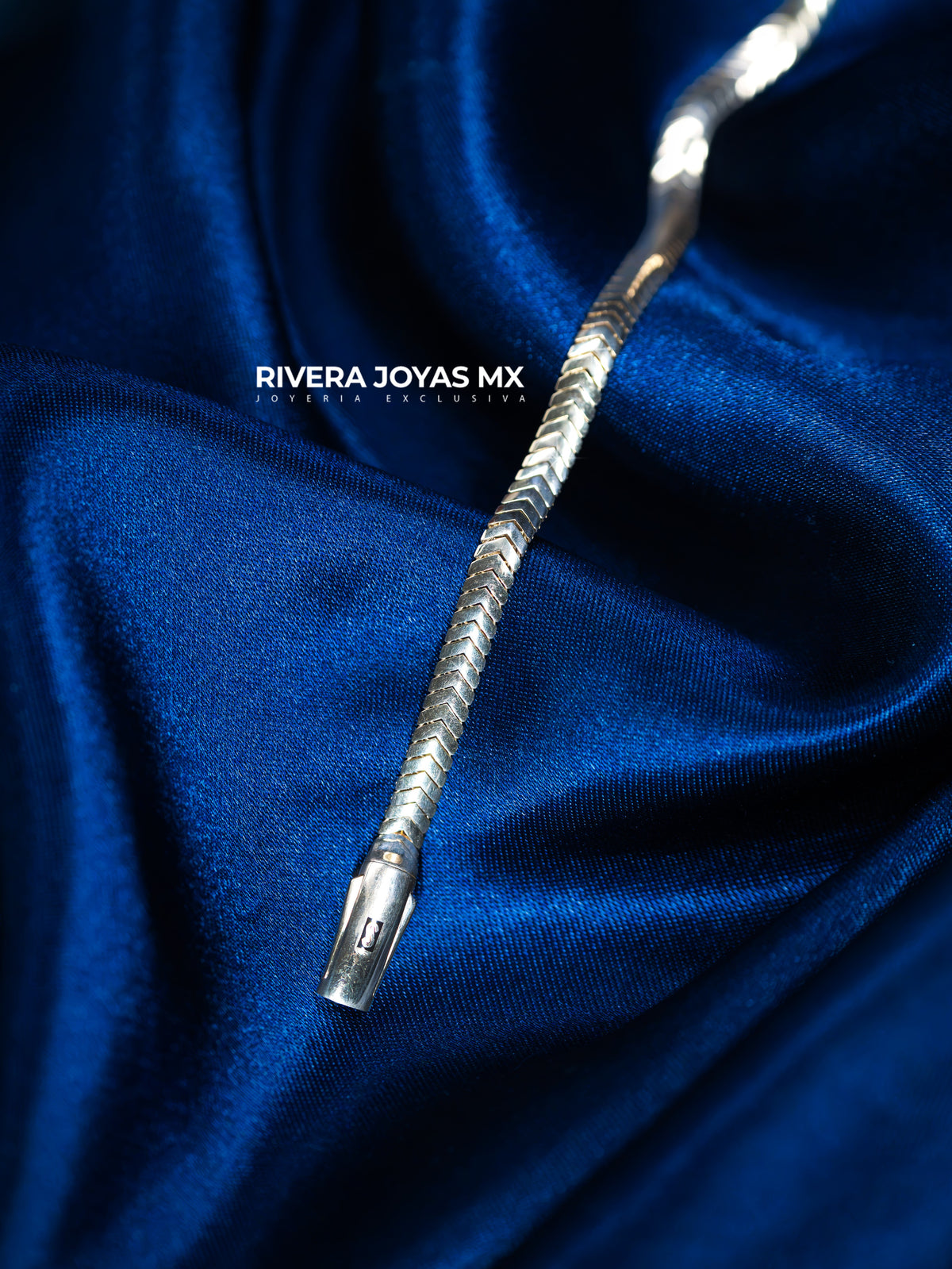 Pulso tejido Merm broche liso | Mónaco Chain 10k