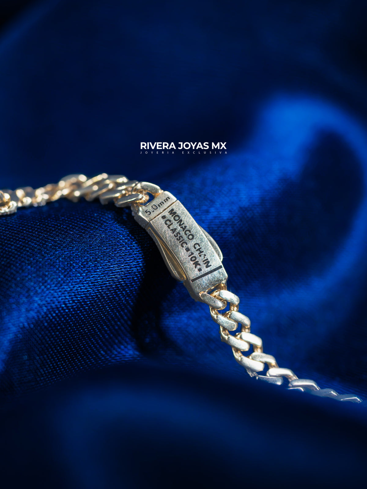 Cadena tejido Classic full alternado 5 mm Swarovski blanco