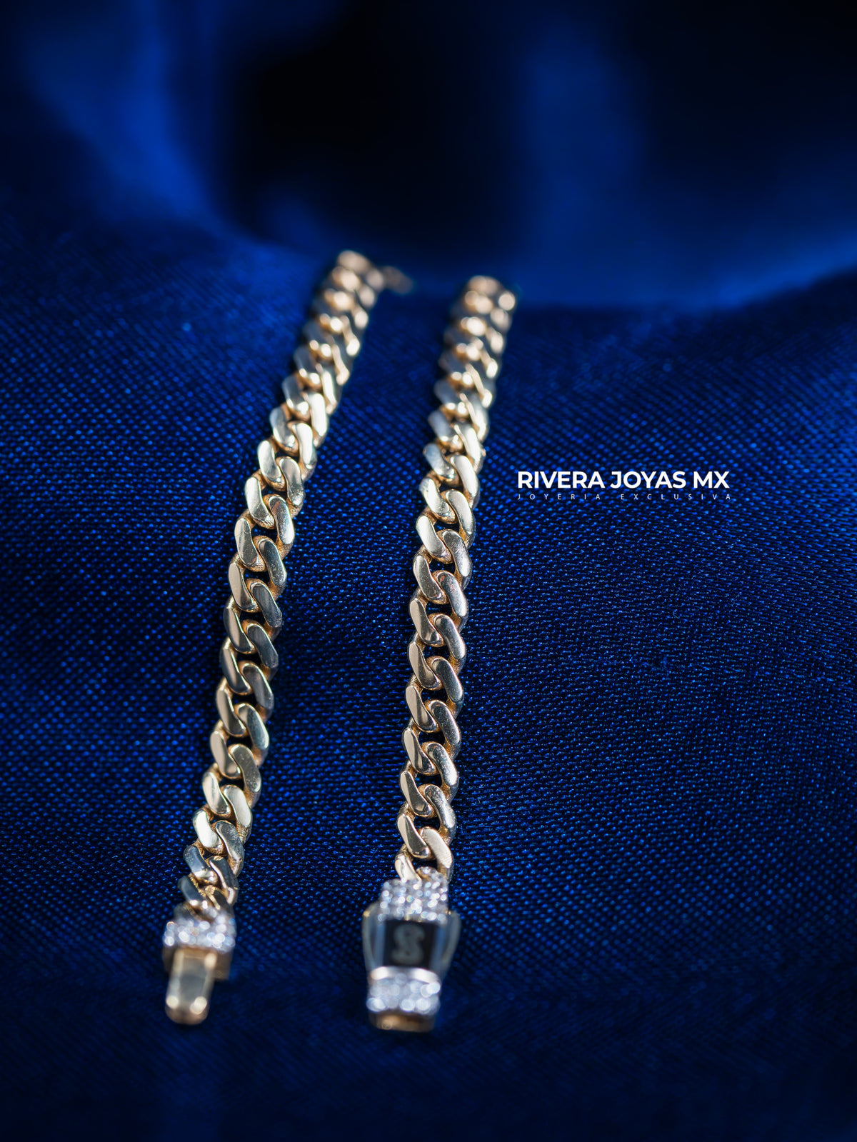 Pulso tejido Classic con broche Swarovski blanco redondo 4 mm